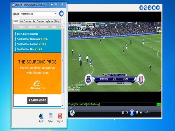 Cách lấy link các kênh khác để xem bóng đá trên SopCast